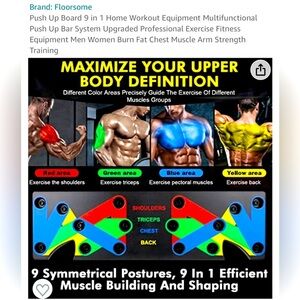 Foldable Push Up Board- Training your chest, triceps, shoulders and back.